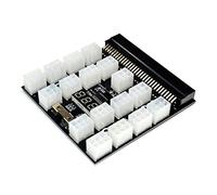 WELLDOER Placa GPU de fuente de alimentación minera con 17 cables PCI-E de 6 pines a 6 + 2 pines para módulo de fuente de alimentación de 750 W, 1200 W, 12 V