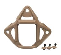 WELLDOER Tactics - Adaptador de base de montaje NVG para casco de aleación de aluminio de 3 agujeros para casco NVG