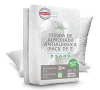 Welldora ǀ Juego de 2 Fundas de Almohada Antiácaros ǀ Protector de Almohada para Alérgicos Testado por un Especialista ǀ Funda Premium contra Ácaros y Chinches (50x70cm)