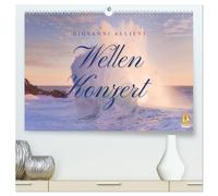 Wellen Konzert (hochwertiger Premium Wandkalender 2026 DIN A2 quer), Kunstdruck in Hochglanz: Wellen bei Seestürmen im Mittelmeer.