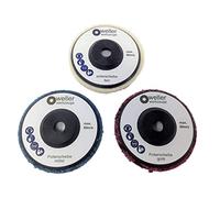 WELLERWERKEUGE - 3 discos pulidores para Bosch GWS 10,8 10 8 12 V 12 76 Berner Würth BTI accesorios acero inoxidable amoladora angular