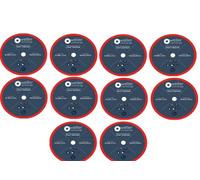 WELLERWERKZEUGE 10 discos de 76 x 10 mm de diámetro para metal y acero inoxidable, accesorios para amoladora angular de batería mini como Bosch GWS 12,8 V 12 V