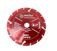 WELLERWERKZEUGE Disco de corte profesional multidiamante apto para Bosch GWS 10,8 12 12 V 76 V-EC amoladora angular de plástico aluminio madera piedra mármol azulejos