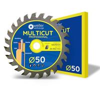 WELLERWERKZEUGE I - Hoja de sierra circular (50 x 10 mm, aluminio, apta para Bosch Easy Cut Grind + Proxxon Micromot LHW)