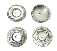 Wellerwerkzeuge I Juego de 4 discos de escofina 76 x 10 mm para amoladora angular con batería como Bosch GWS 12 10,8 para trabajar madera y pezuñas