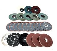 Wellerwerkzeuge I XXL - Set de accesorios de 76 x 10 mm, apto para amoladora angular con batería pequeña, por ejemplo, Bosch GWS 12 V 10,8 V discos de corte