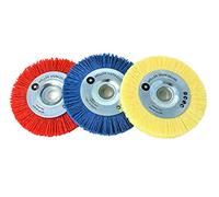 WELLERWERKZEUGE Juego de 3 cepillos de nailon para Bosch GWS 10,8, 12 V, 76, accesorios de acero inoxidable, madera
