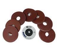 WELLERWERKZEUGE | Set de discos de lija XXL de velcro apto para amoladora angular de batería de 10,8 V 12 V como Bosch GWS Berner BTI Würth