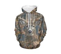 WELLFLYHOM Sudaderas con capucha con cordón, lindas sudaderas de manga larga a la moda para mujeres, adolescentes y niñas, talla XS-4XL, 1 árbol de camuflaje de ciervo de caza, S