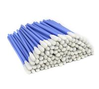 Wellgler 200 hisopos de limpieza, multiusos, punta de espuma para sala limpia, para cámara, lente óptica, artes y manualidades, pintura, pistola, detalles automotrices (azul)