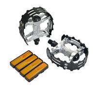 Wellgo Old School - Pedales de bicicleta BMX MTB XC-II Bear Trap de 1/2 pulgada, color negro, WE2971