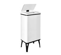 Wellhome Cubo de Basura Inteligente 50L - Blanco con Etiquetas Magnéticas