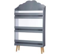 WellHome Librería infantil de madera en gris 58x18x100cm