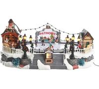 WellHome Pueblo navideño de poliestireno 40x27,5x18cm