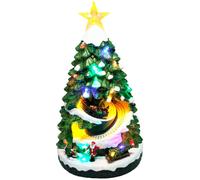 WellHome Pueblo navideño de polipropileno 22,5x20,5x40cm