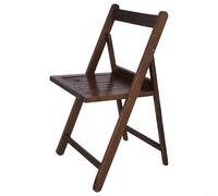 WellHome Silla de madera de haya nogal 43x47x79 cm