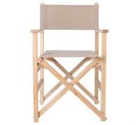 WELL HOME - Sillon director sunset acabado en barniz, lona piedra, 51x46x86 cm