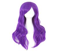 WELLHY 28 Extremos de Pelo Rizado Largo de 70 cm Peluca de Cosplay de Disfraz (Rosa) Peluca Coser (Color : Peachblow) (Color : Purple)