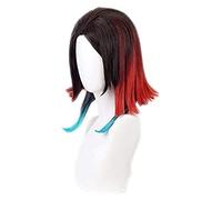 WELLHY Anime Demon Slayer: Kimetsu no Yaiba Enmu Cosplay Peluca Juego de rol Color Colorido 28cm KEEBON Coser Peluca