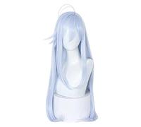 WELLHY Peluca de Cosplay Anime 86 Eighty Six Peluca de Cosplay Vladilena Milize Peluca de Cosplay Bloody Regina Long Light Blue Pelo sintético Fiesta Resistente al Calor for Coser
