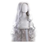 WELLHY Peluca de Cosplay Anime Cosplay Disfraz Peluca My Hero Academia Peluca Eri Peluca Larga Pequeños Rizos Ondulados Rollo Gris-Azul Con Flequillo Peluca con Gorro de Peluca Gratis for Fiesta de Ha