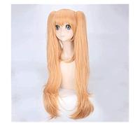 WELLHY Peluca de Cosplay Anime Cosplay Peluca Niñas Primera línea UMP45 UMP9 Naranja Peluca Comic-con Navidad Carnaval Fiesta de Halloween Vida Diaria Hombres y Mujeres Moda Peluca for Coser