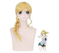 WELLHY ¡Peluca de Cosplay Anime LoveLive!Peluca Love Live Ayase Eli Peluca Cosplay Pirang Muda Peluca Rambut Ekor Kuda for Coser