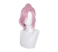 WELLHY Peluca de Cosplay Anime SK∞ Cherry Blossom Cosplay Peluca Rosa 100 cm Larga Recta Cola de Caballo Resistente al Calor Pelo Juego de rol SK8 The + Gorro de Peluca for Coser