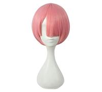 WELLHY Peluca de Cosplay Color Puro Peluca de Cosplay Re: Zero Comenzando la Vida en Otro Mundo Disfraz Jugar Disfraces de Halloween for Coser