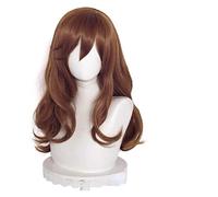 WELLHY Peluca de Cosplay de Anime Horimiya Kyouko Hori, Cabello Largo Ondulado marrón, Pelucas de Halloween con Gorro de Peluca, Peluca Coser