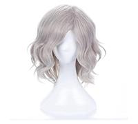 WELLHY Peluca de Cosplay Edmond Dantes Anime Cosplay Fate Grand Order Hombres Peluca de Onda Corta y rizada Cosplay Peluca de Anime Pelucas sintéticas Resistentes al Calor Halloween for Coser