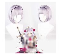 WELLHY Peluca de Cosplay Genshin Impact Peluca Anime Cosplay Noelle Peluca con Gorra de Peluca Gratis for Fiesta de Halloween Carnaval Vida Nocturna Conciertos Bodas for Coser