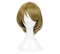 WELLHY ¡Peluca de Cosplay Love Live!Peluca de Cosplay LoveLive Koizumi Hanayo, Peluca Corta de Pelo sintético Verde Mixto Resistente al Calor + Gorro de Peluca for Coser