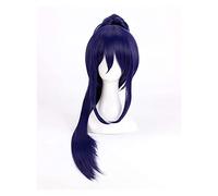 WELLHY Peluca de Cosplay LoveLive Sunshine Aqours Kanan Matsuura, Pelucas de Cosplay, Peluca de Pelo sintético Resistente al Calor Largo + Gorro de Peluca for Coser
