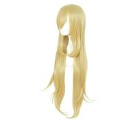WELLHY Peluca de cosplay Peluca de cosplay de anime Ángeles de la muerte RachelGardner Ray Yellow Pelo largo Comic-Con Carnaval de Navidad Fiesta de Halloween Vida diaria Hombres y mujeres Peluca de m