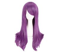 WELLHY Peluca de Cosplay Tokyo Ghoul Guru Rize Kamishiro, Pelucas de Cosplay, Peluca de Pelo sintético Resistente al Calor púrpura Ondulada Larga + Gorro de Peluca for Coser