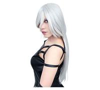 WELLHY Peluca de Cosplay Yorha No.2 Tipo A Peluca Peluca de Cosplay Nier: Automata A2 Disfraz Jugar Pelucas Disfraces Cabello for Coser