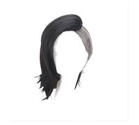 WELLHY Tokyo Ghoul Hombre y Mujer COS Peluca Fabricante de máscaras Uta Peluca Corta y Larga Negro y Gris Plata Anime Cosplay Pelucas + Gorro de Peluca 2 Coser Peluca (Color : 2) (Color : 1)