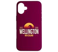 Wellington Nueva Zelanda | Wellington NZ Retro Wave Carcasa para iPhone 16 Plus