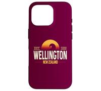 Wellington Nueva Zelanda | Wellington NZ Retro Wave Carcasa para iPhone 16 Pro