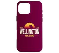 Wellington Nueva Zelanda | Wellington NZ Retro Wave Carcasa para iPhone 16 Pro MAX
