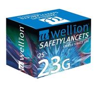 Wellion Safety Lanceta 23G (200 Unid.)