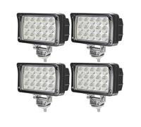 WELLIT Faros de trabajo LED, 4 x 45 W, 12 V, 24 V, faro adicional, faro de marcha atrás, para coche, tractor, Suv Atv