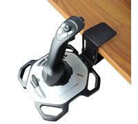 WELLMETE Soporte de escritorio con abrazadera para joystick Flight Sim, compatible con Logitech G Extreme 3D PRO, soporte ajustable de acero duradero para soporte de joystick de vuelo Hotas (sin