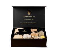 Wellness Box - Canasta de regalo de spa de cuidado personal para mujer, regalo de cumpleaños para mejor amiga, recuperarse pronto. Lujosa vela perfumada de jade con rodillo de baño, incienso