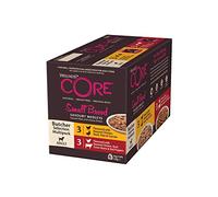 Wellness CORE Comida húmeda para Perros pequeños, para Razas pequeñas, sin Granos, Alto Contenido de Carne, Mezcla de selección de Carnicero, 6 x 85 g