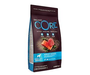 Wellness Core Océano Adulto, alimento seco para Perros, Comida Seca para Perros para una Piel Saludable y un Pelaje Brillante, sin Granos, Alto Contenido de Pescado, salmón y atún, 4 Libras