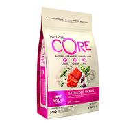 WELLNESS CORE Océano Esterilizado 4 kg, Salmón - Croquetas para Gatos Esterilizadas, 100% Naturales, hipoalergénicas, ricas en Pescado