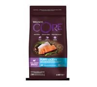 Wellness Core Puppy Ocean 5kg, Salmón/Pescado Blanco - Alimentos Secos para Cachorros pequeños/medianos, sin Granos, Naturales, hipoalergénicos, Ricos en proteínas, Alta proporción de Carne, soporta