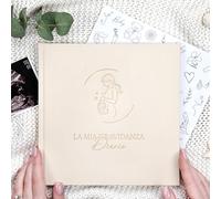 Wellode® Diario de embarazo con 105 páginas y pegatinas - 9 meses de recuerdos para siempre - Libro de embarazo - Regalo precioso para futuras madres - Género neutro (ver vídeo)
